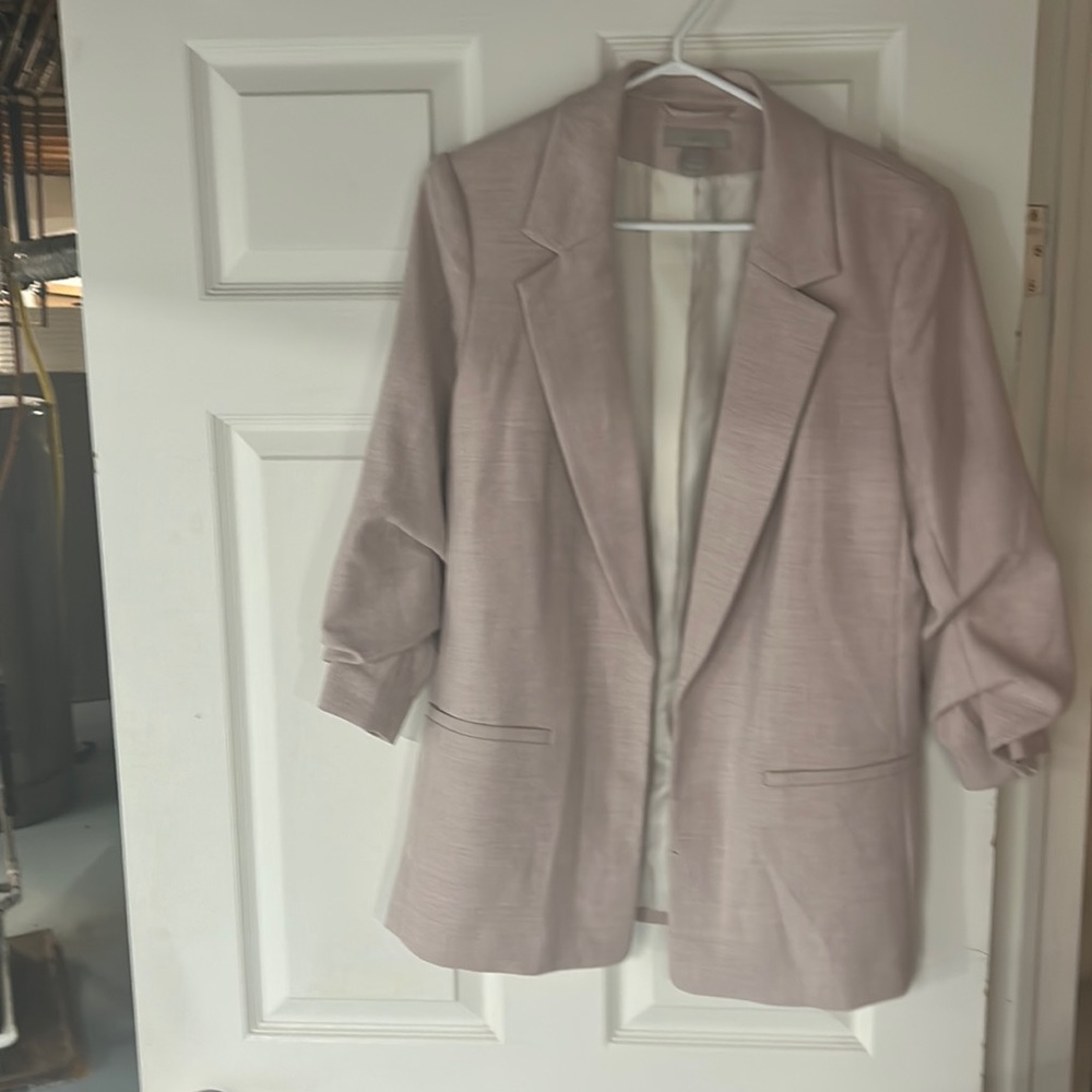 H&M Blazer- US Med-Pale pink